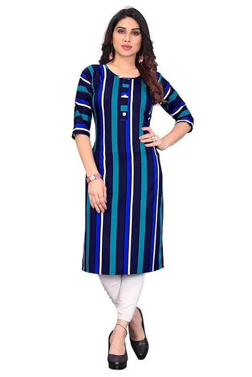 Women Printed Crepe Kurtas3
