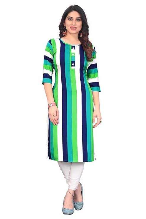 Women Printed Crepe Kurtas4