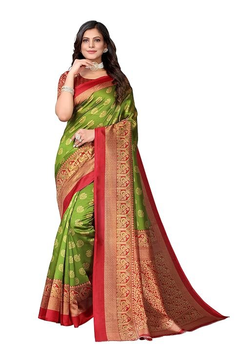 Yashika Womens Jacquard Standard Length Sare