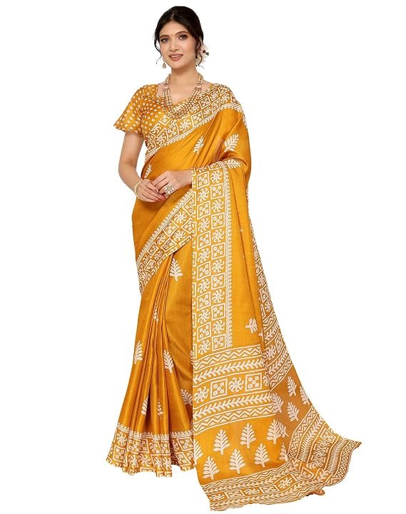 Womens Woven Printed Art Silk3