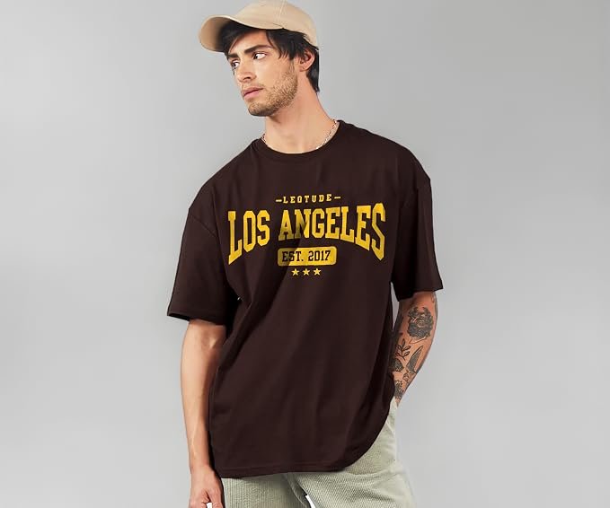 LEOTUDE Womens Oversized Cottonblend
